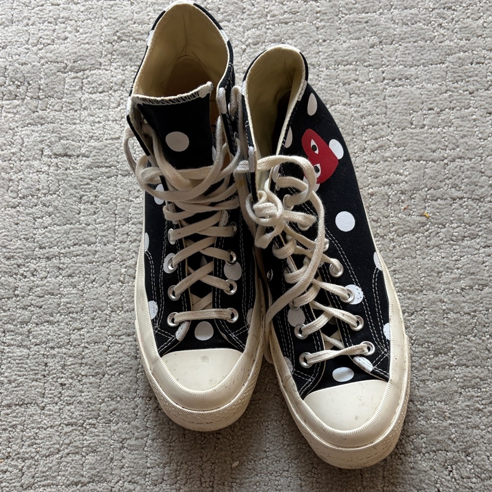 Comme des garçons converse - polka dotted